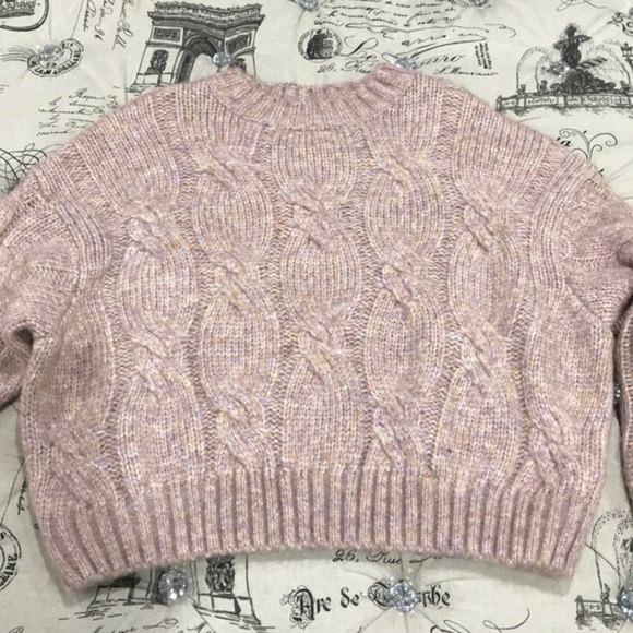 4SI3NNA Cable Crop Sweater - Picture 5 of 7